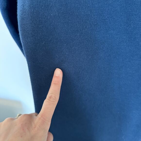 Athleta Navy Asymmetrical Zip Pullover Sweatshirt - Picture 12 of 13